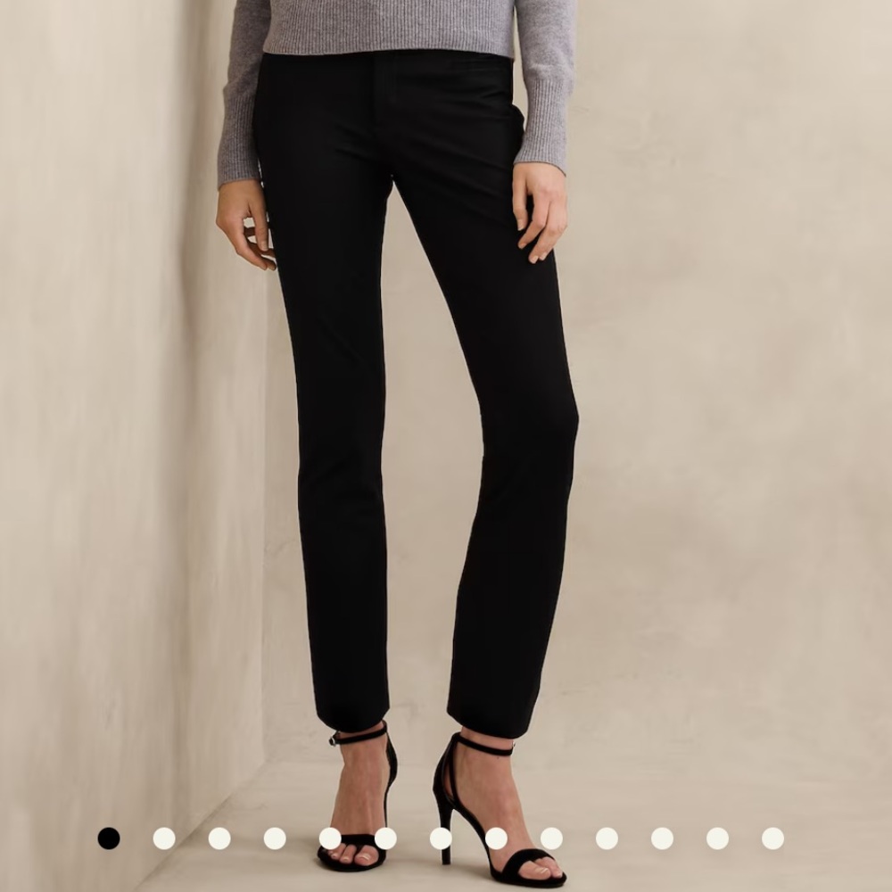 Banana Republic Sloan Slim Black Dress Pants